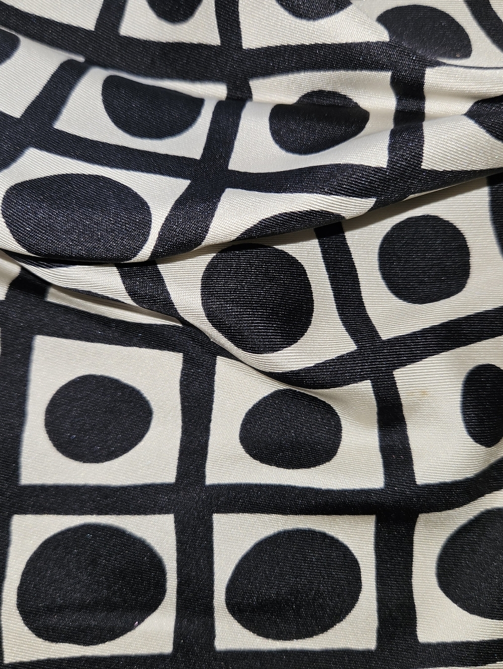 Vintage Black & White Backless Dress